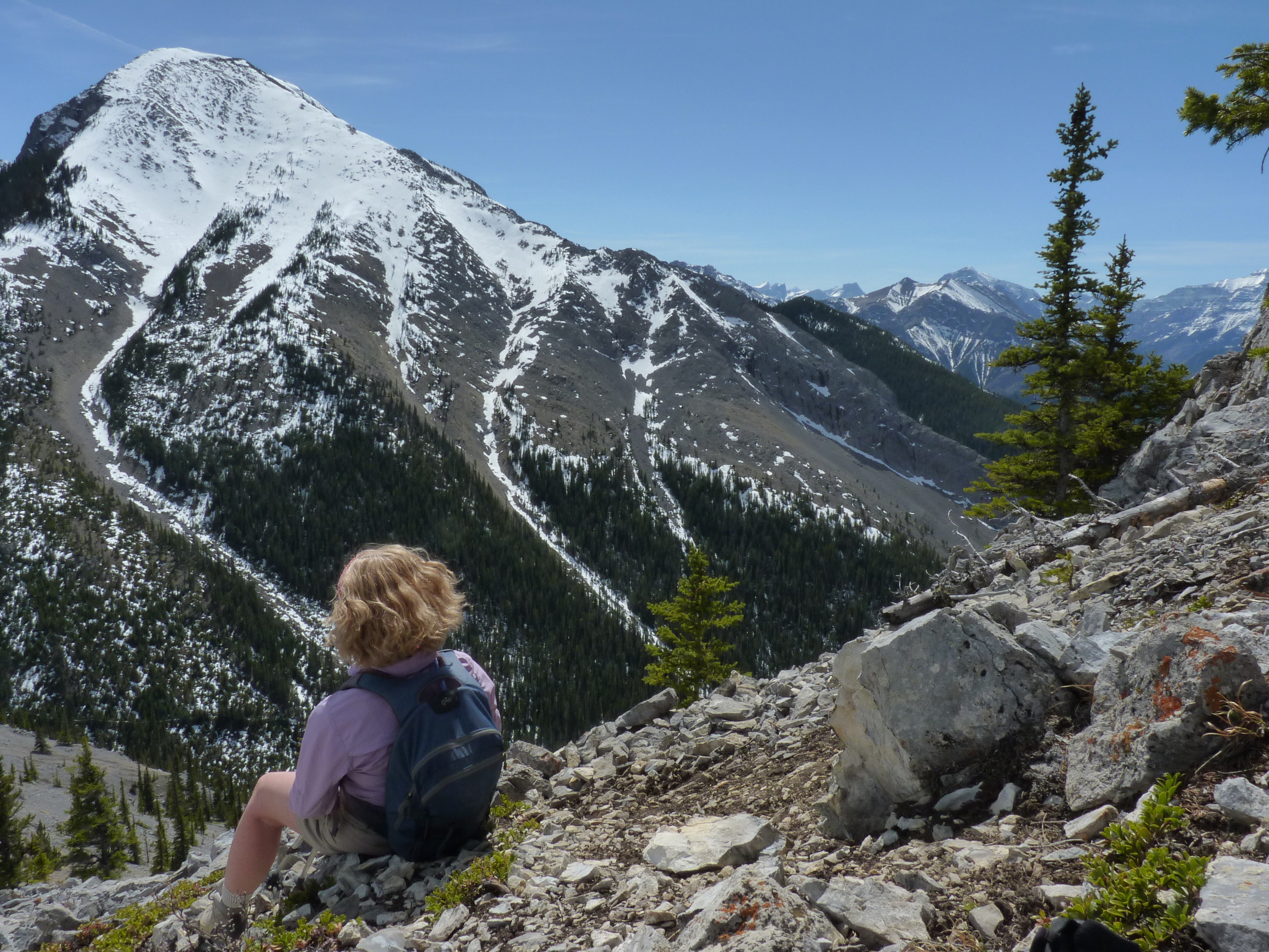 A view of "Midnight Peak" from the North Ridge