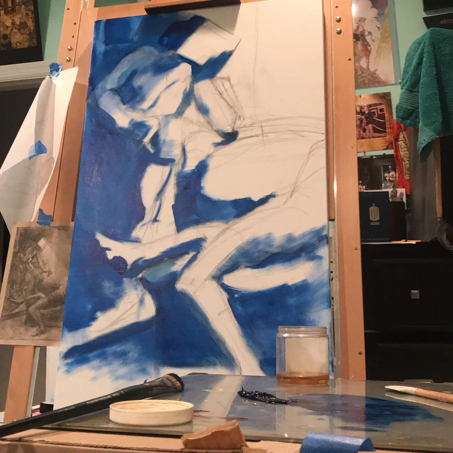 Do you like to have a carefully laid out plan? Or do you follow your gut and go for it?

In the early stages of a painting, I&rsquo;m a planner. I like to have the idea figured out, several sketches of trickier details drawn, and the basic color idea