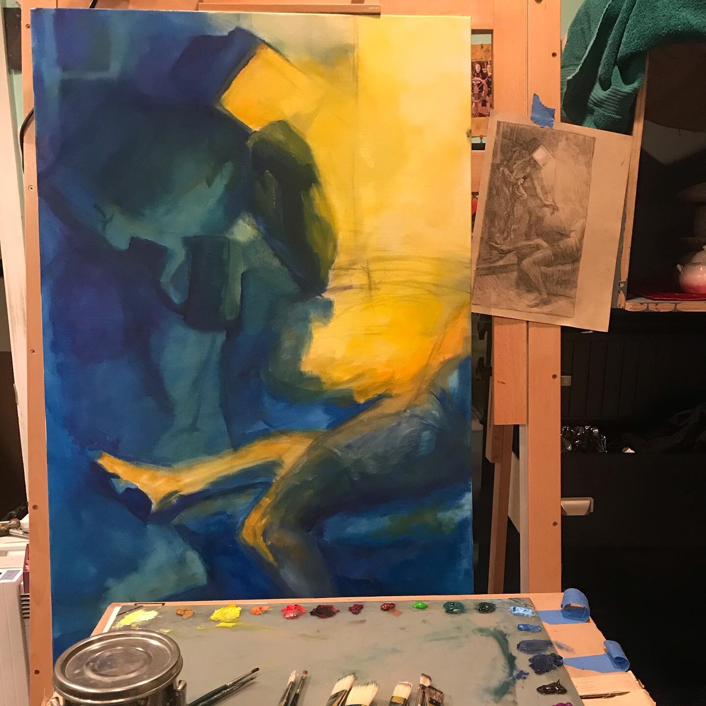 There is always a point in the painting process where fear and doubt creep in, and the work slows down. It happens when I start trying to compare what&rsquo;s actually on the canvas to what I imagine the result should be. I critique the work in front