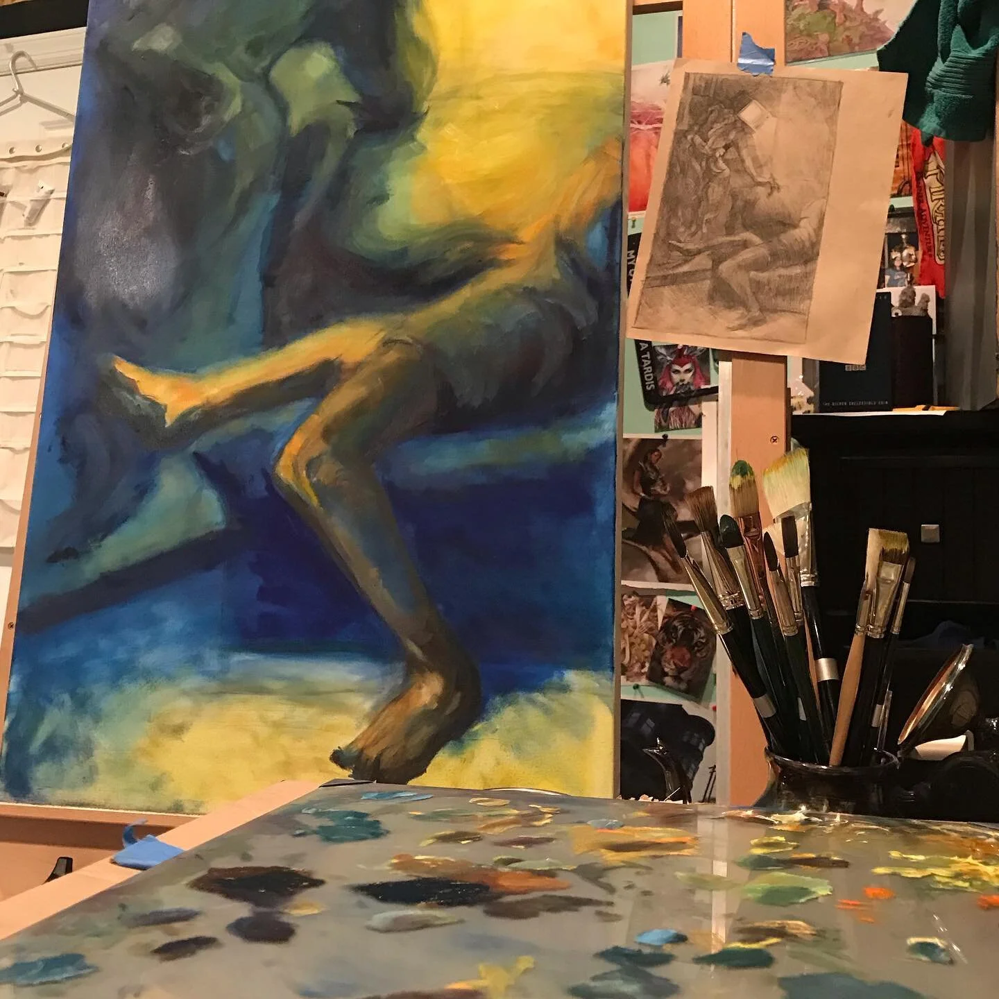 Another step forward on &ldquo;Song of Rest.&rdquo;

#surrealism #oilpainting #workinprogress