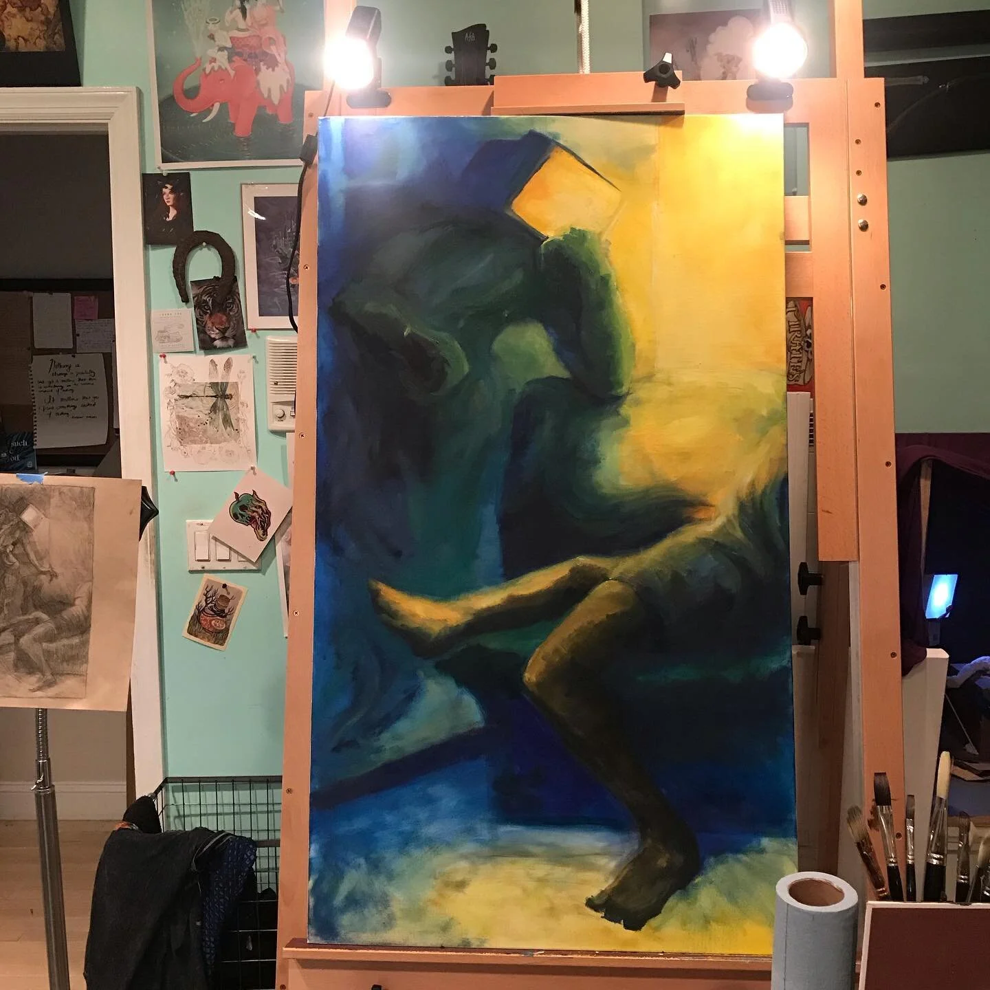 On to my favorite part of the painting process: the details! Now that I have the  major light and shadow shapes placed, I can start getting into the nitty gritty. 

What&rsquo;s your favorite part of a creative project? 

&ldquo;Song of Rest,&rdquo; 