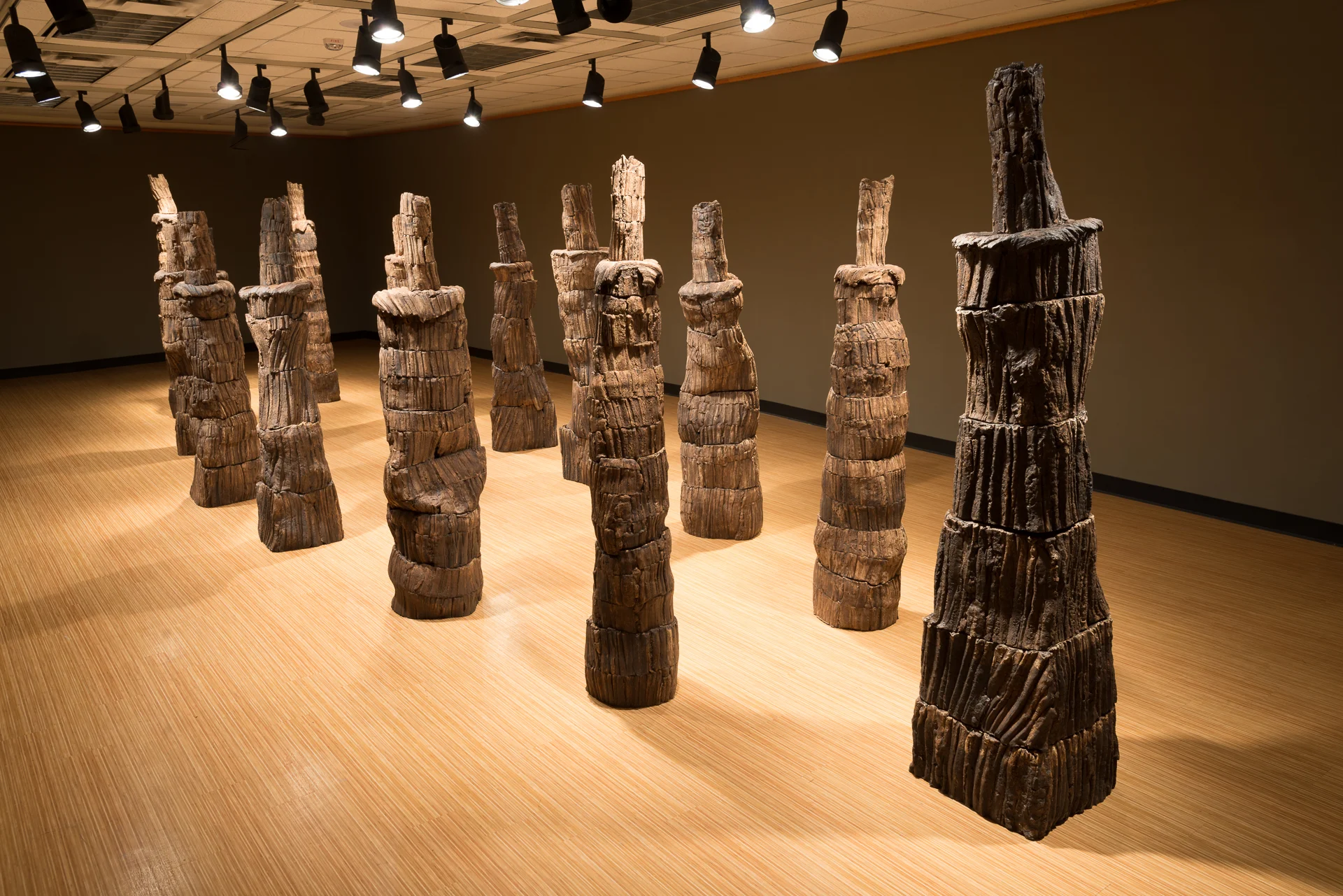 Making Marks Stoneware Cone 6 Oxidation-fired Full-room Installation 7 x 10 x 30 feet 2014-2015
