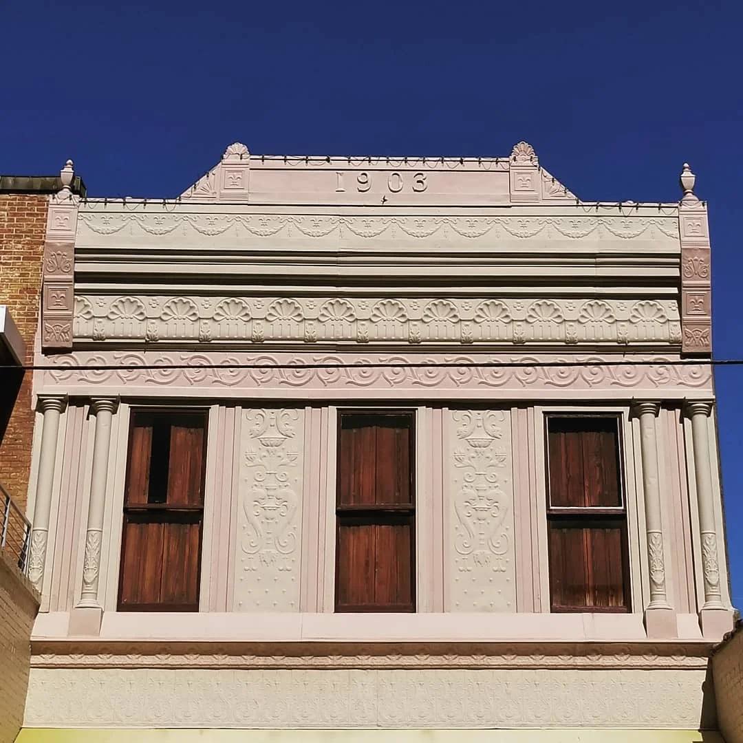Submitted by: Hammond Historic District Location: Hammond, Louisiana Pressed Tin Facade Historic Architecture
