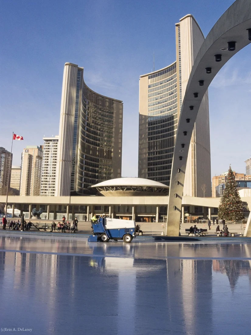 Nathan Phillips Square at Christmas, Toronto, 2012