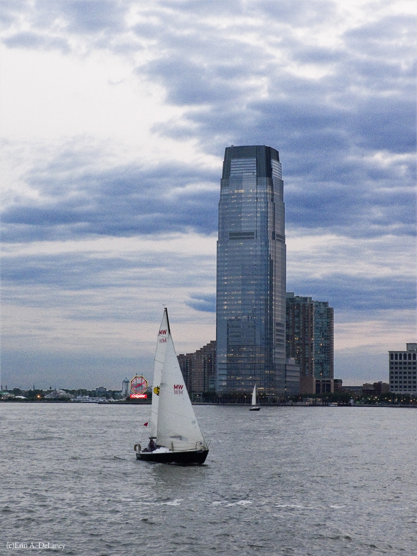 Jersey City Waterfront with Sailboats, 2014