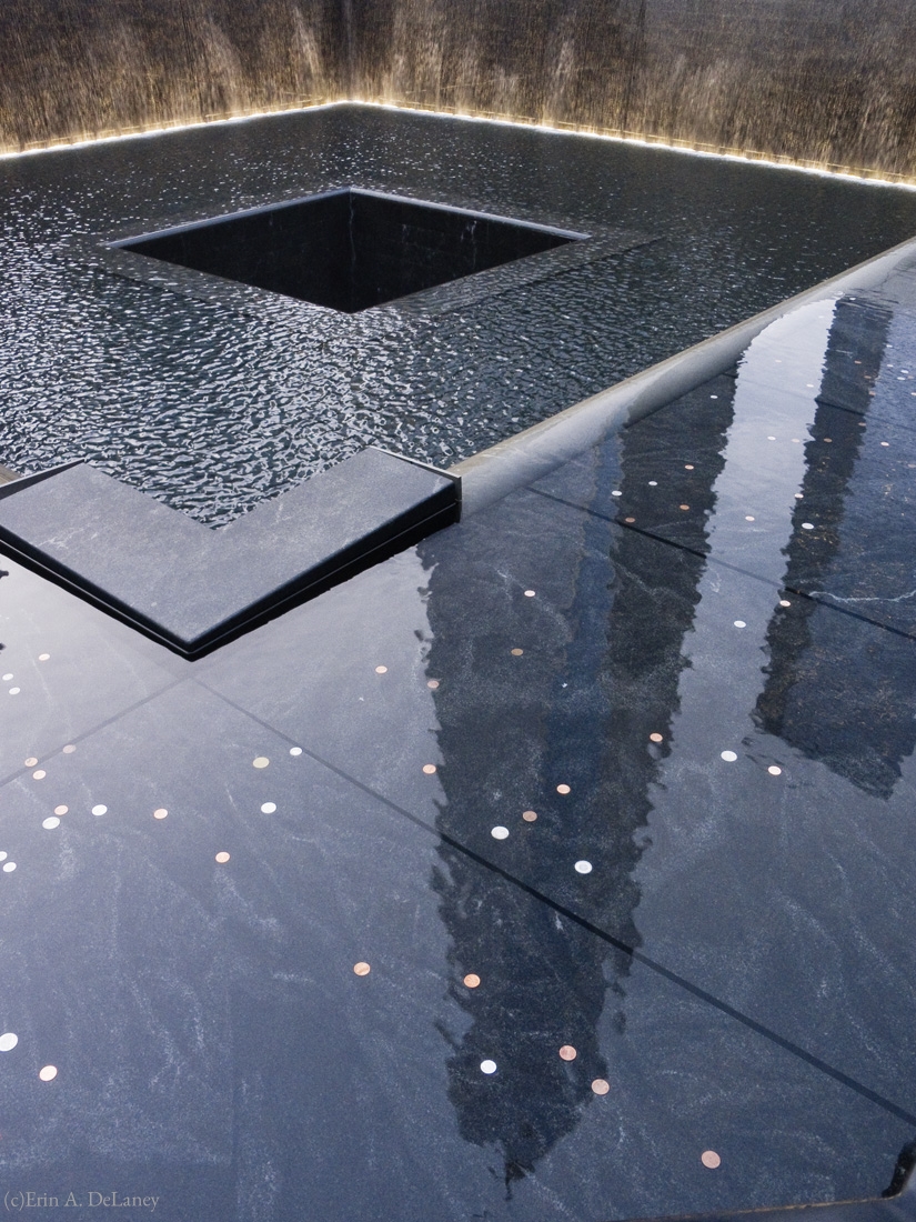 World Trade Center Memorial Reflection, South Tower Pool, New York City, 2014