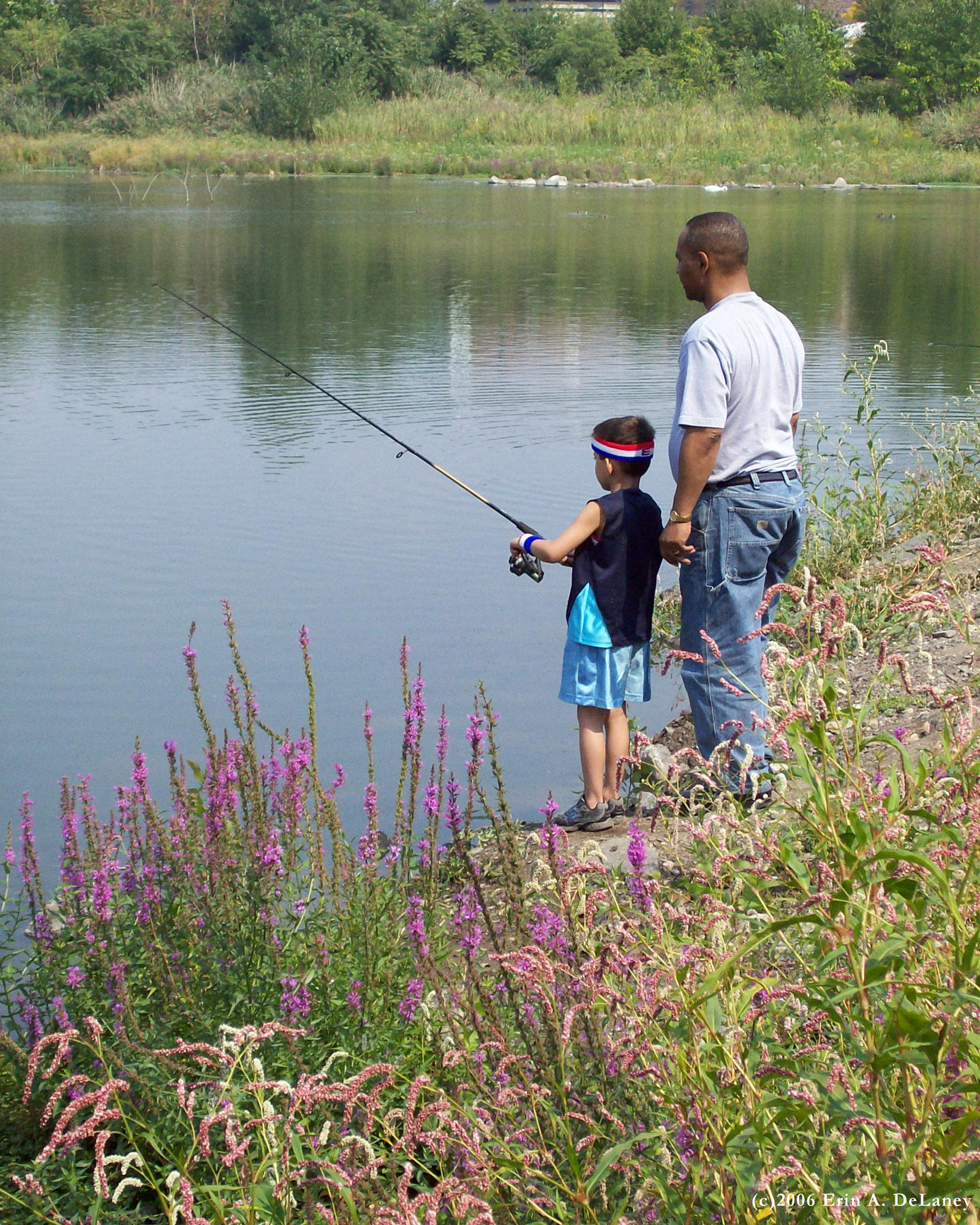 Father and Son Fishing JC Reservior, 2006