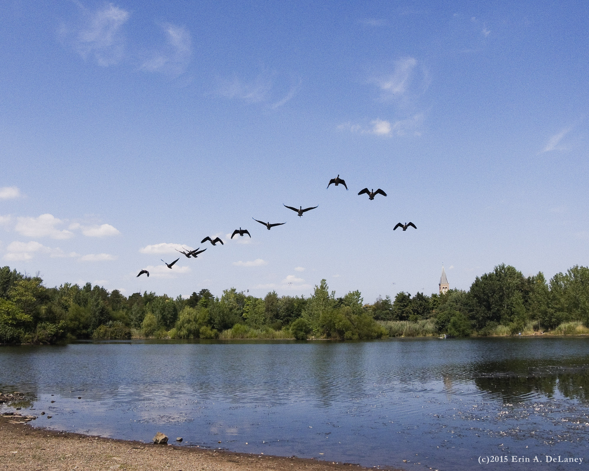 In Flight Over the JC Reservoir, 2015