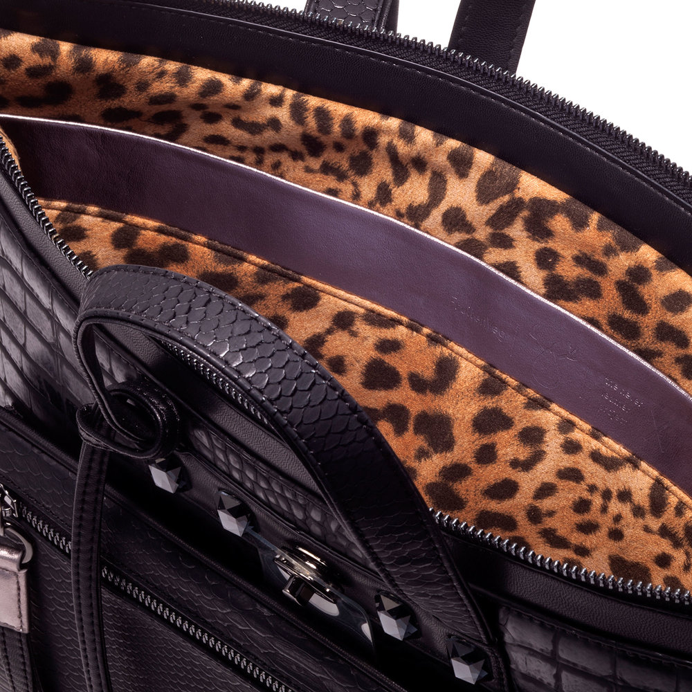 MULAYA Backpack multicolor — FruitenVeg vegan leather•faux fur bag
