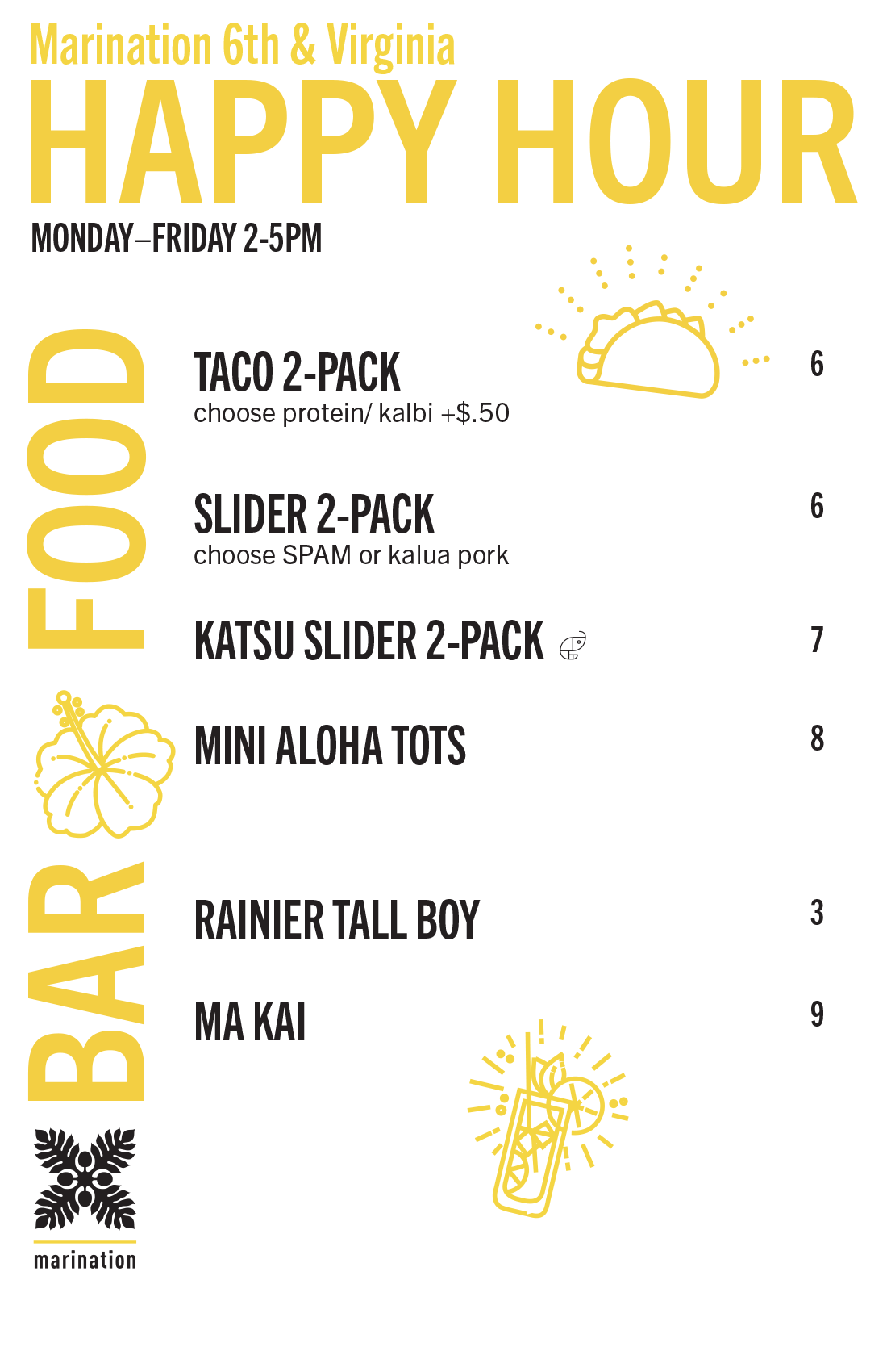 MENU — Marination