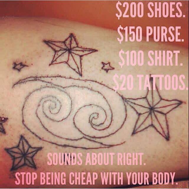 #sotrue, #people are #funny about going #cheap with their #tattoos.
#dinosaurstudiotattoo #waukeganillinois #lakecountyil #goodtattooarentcheap @cupycakesweetshop @killabunzz @calikid_lucy @billzilla_rex
