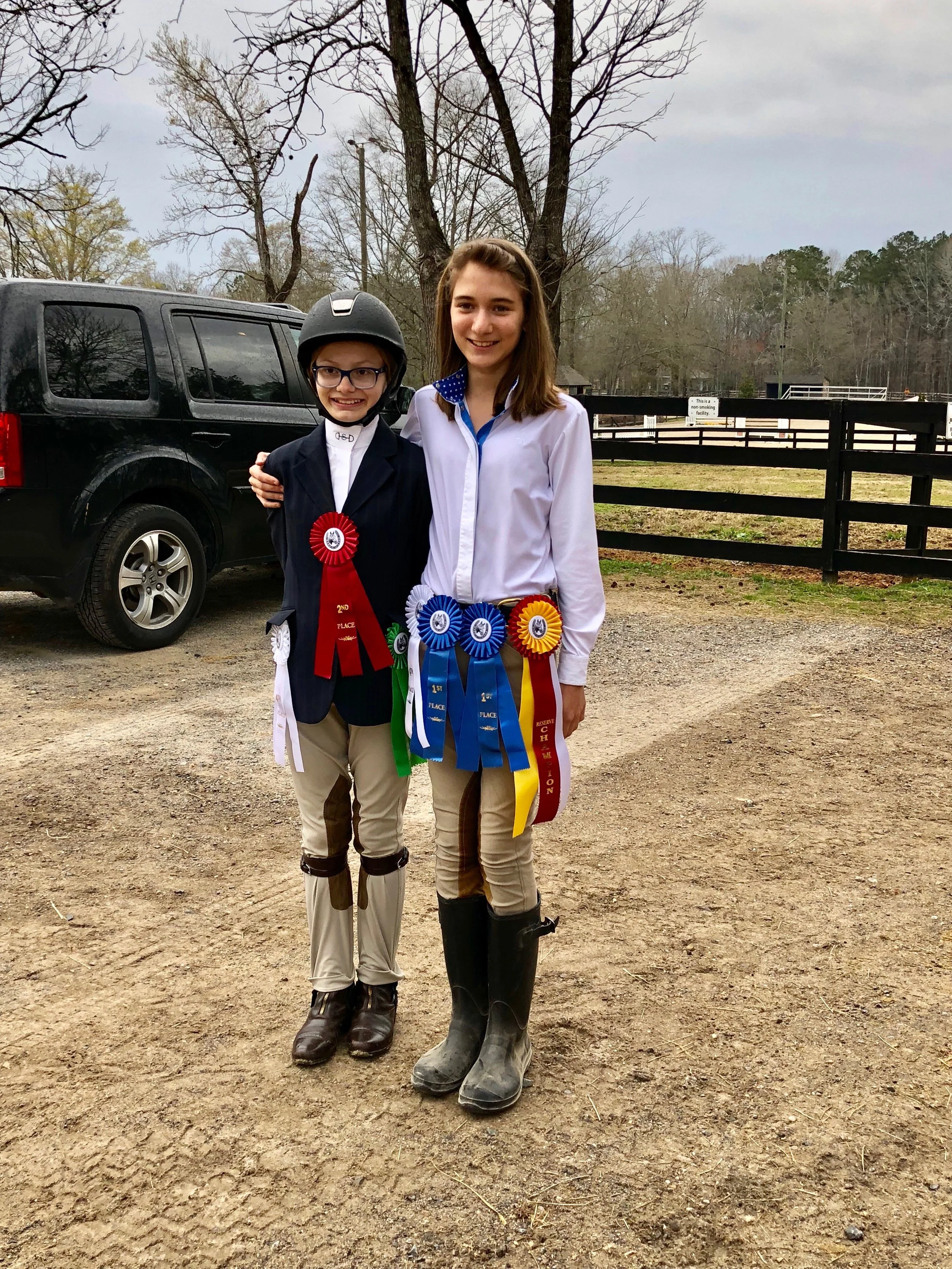 Sarah Carson and Julia cleaned up in the Children's Pony divisions!