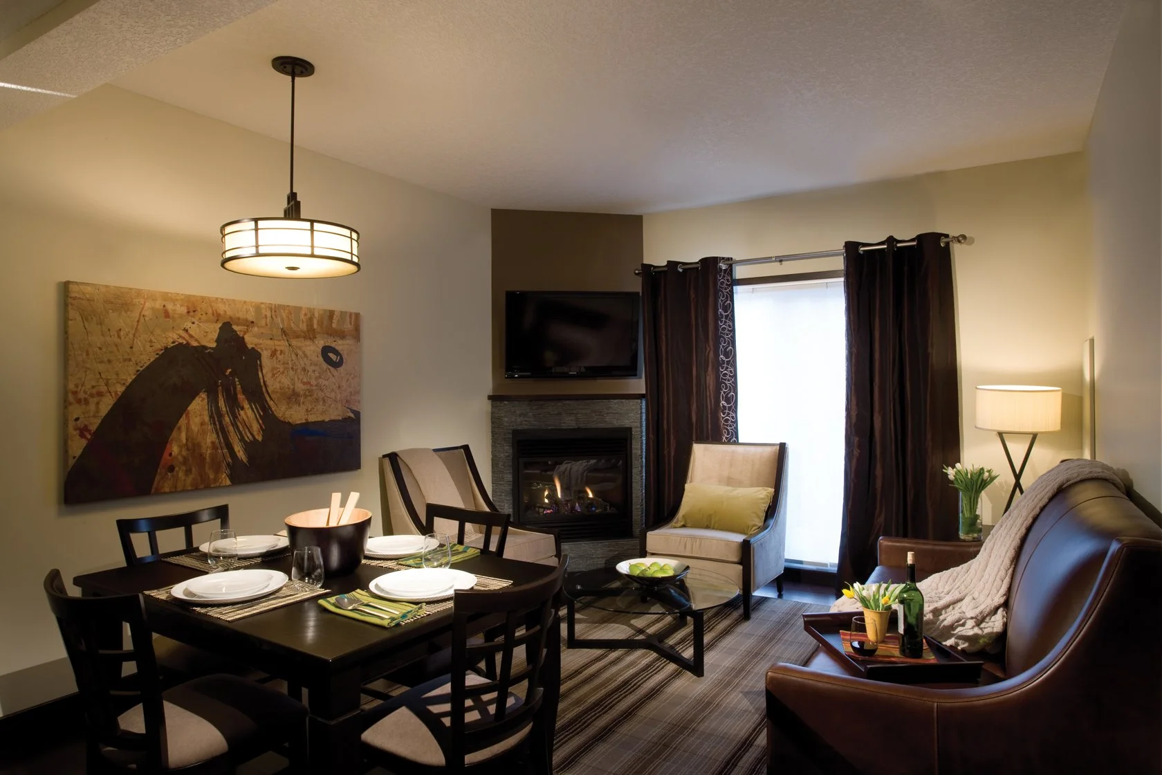 Condo Suite Living Space | Grande Rockies Resort