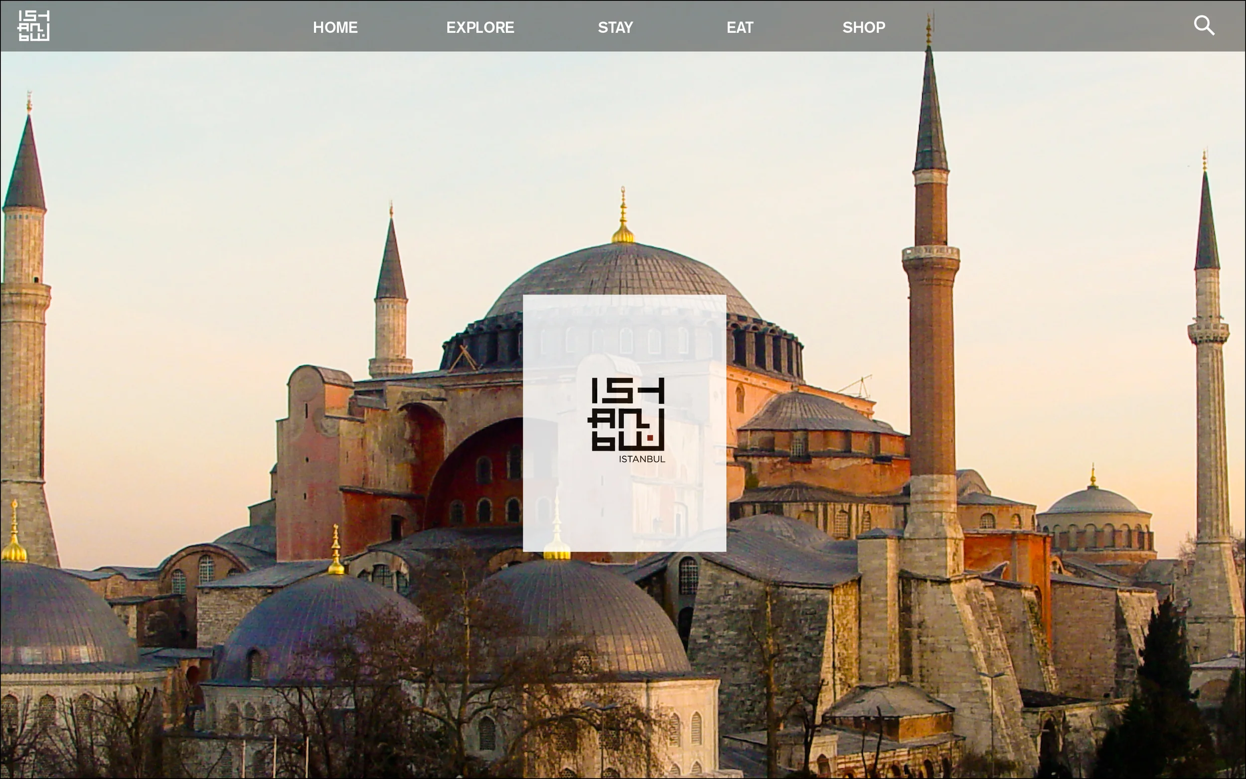 Istanbul website | background image slides