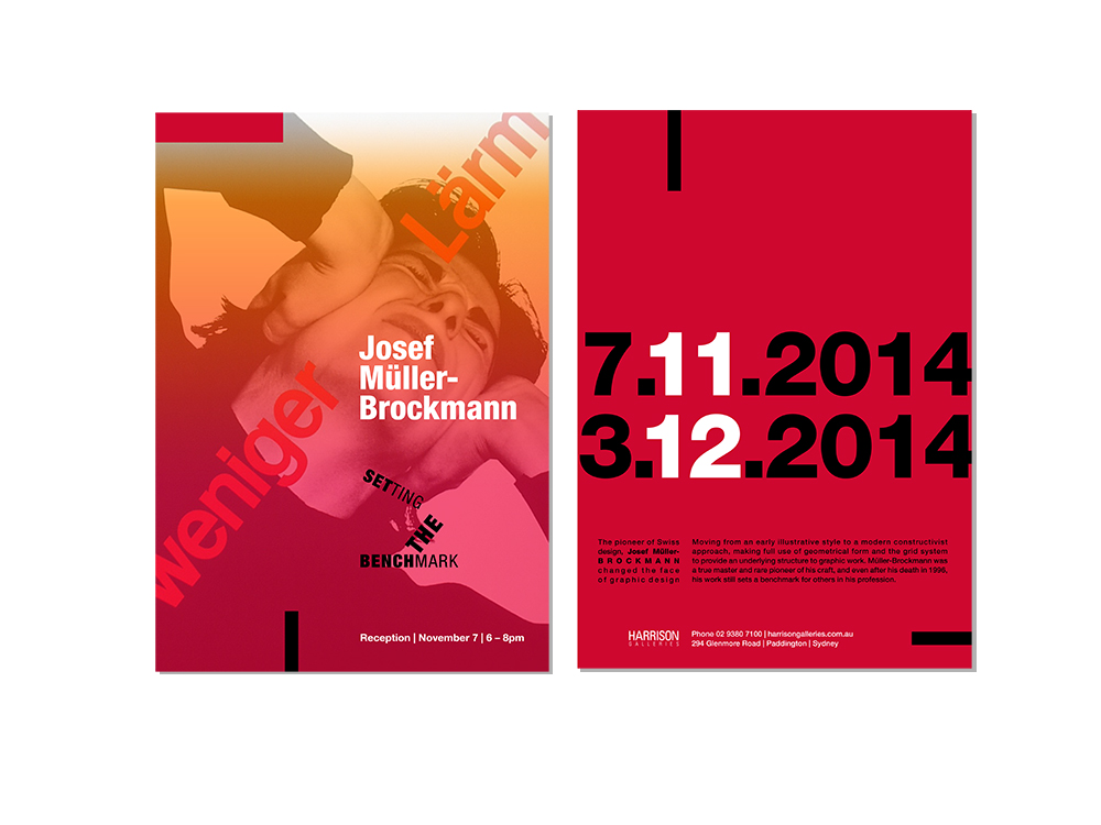 Josef Müller-Brockmann Exhibition Invite