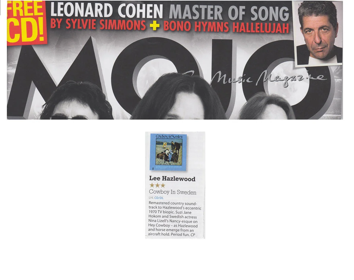 Lee Hazlewood - Cowboy In Sweden. Mojo Magazine , Feb. 2017
