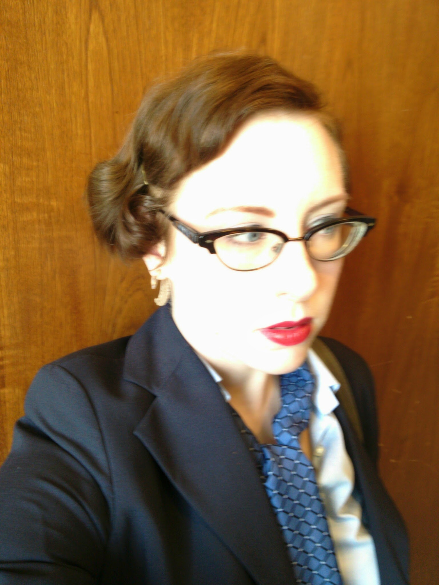 Washed out work selfie. Good hair day!