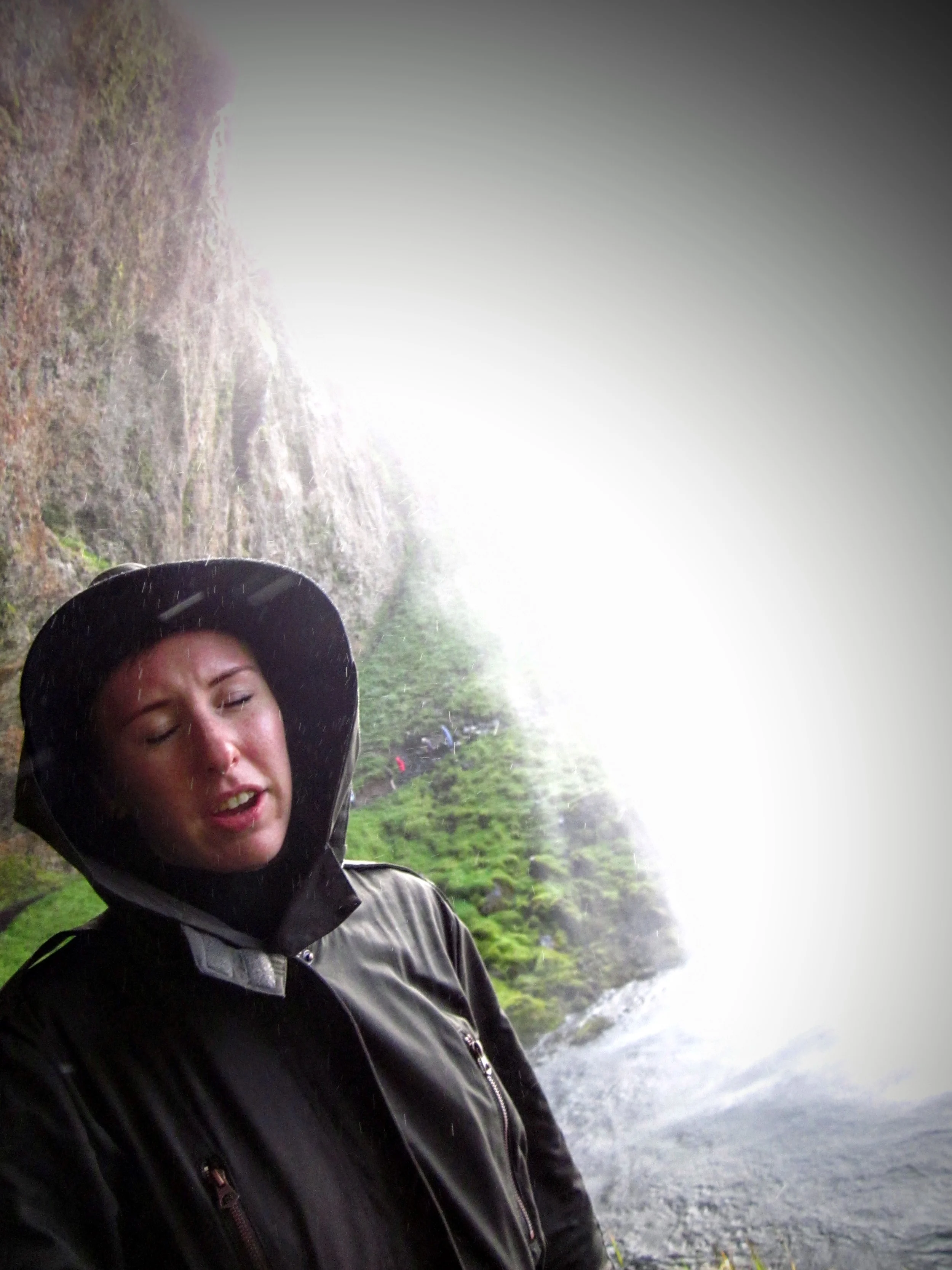 The waterfalls of iceland are one of the natural wonders of the world. They're beautiful. Let's just assume I was so overwhelmed by the majesty that I couldn't control the muscles of my face.