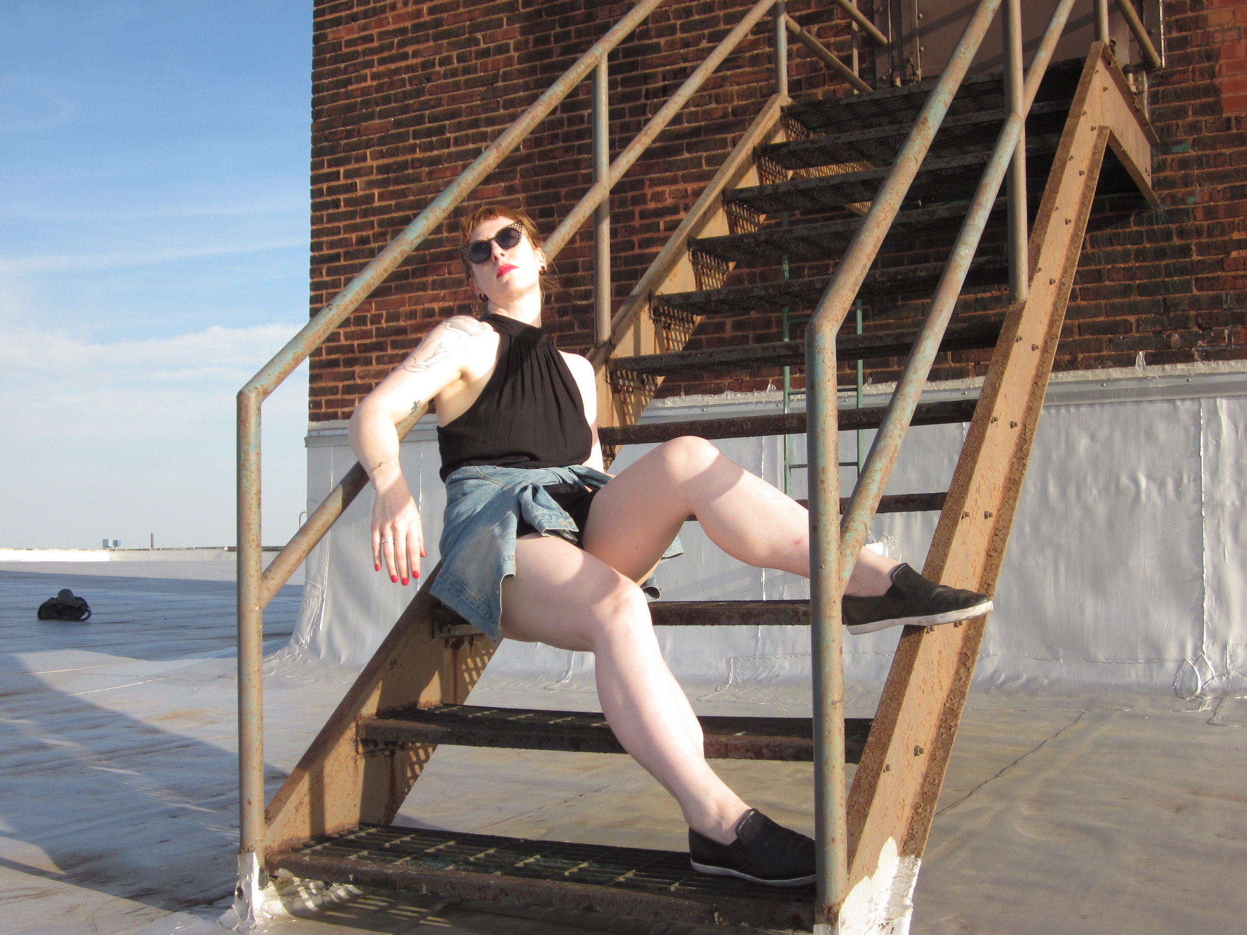And this is why we point our legs away from the camera.