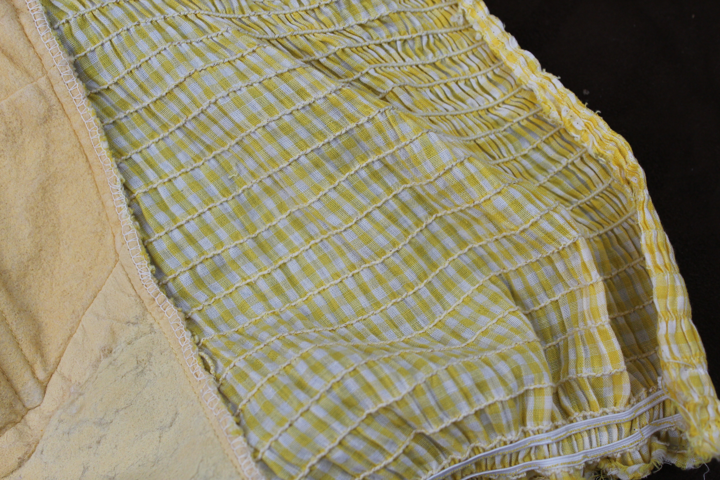 Just started on this one. Now you can see just how stretched out it was!