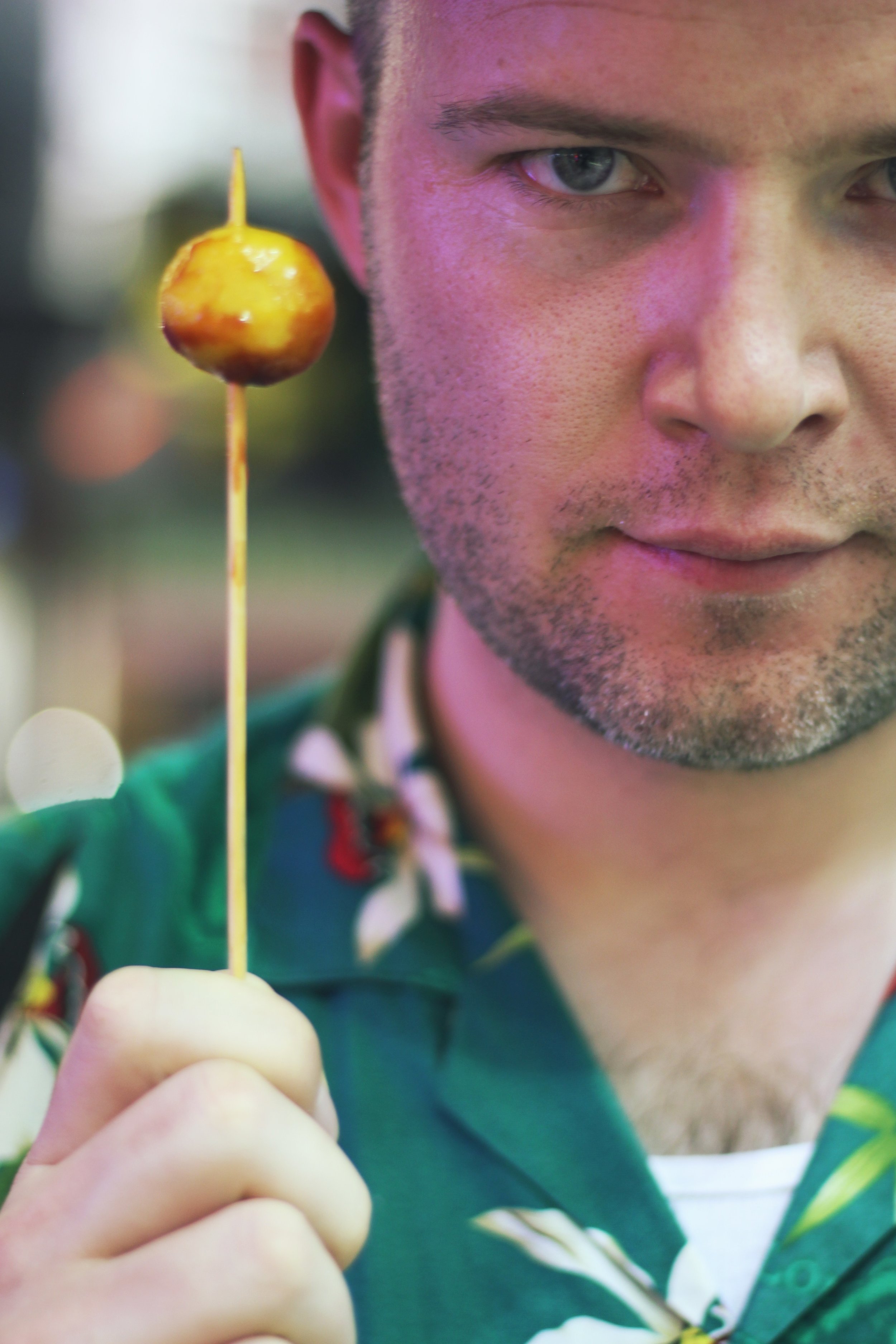 One of my favorite eats of the entire trip - curried fish balls.