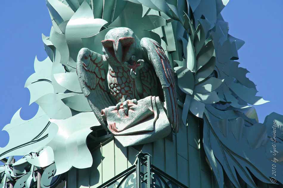 An owl statue from the Harold Washington Public library, which I ride past on a near daily basis. I've wanted to get an owl tattoo for a while, and when I was looking for inspiration, naturally that's where I turned.