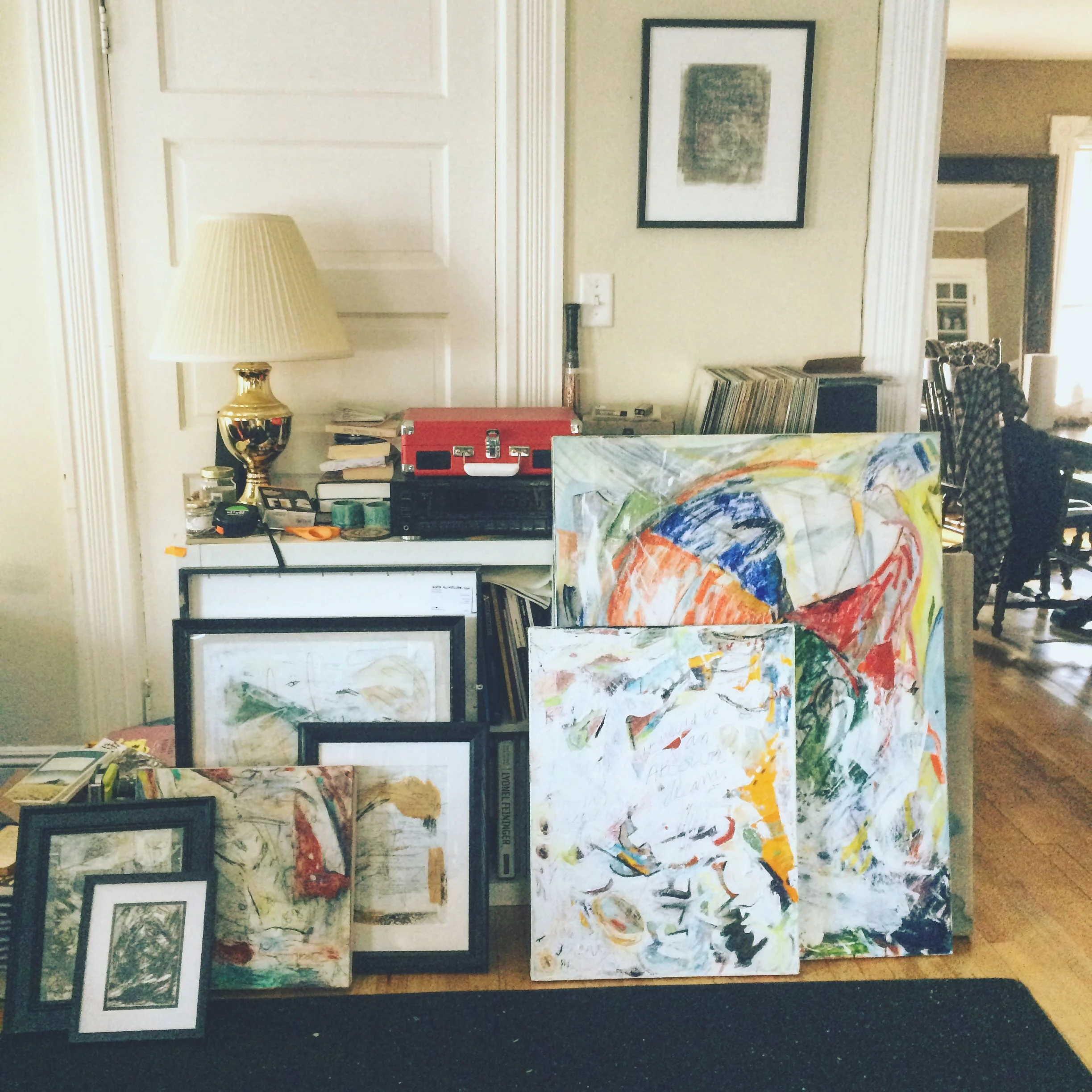 My pieces all set for delivery to Work Space. 