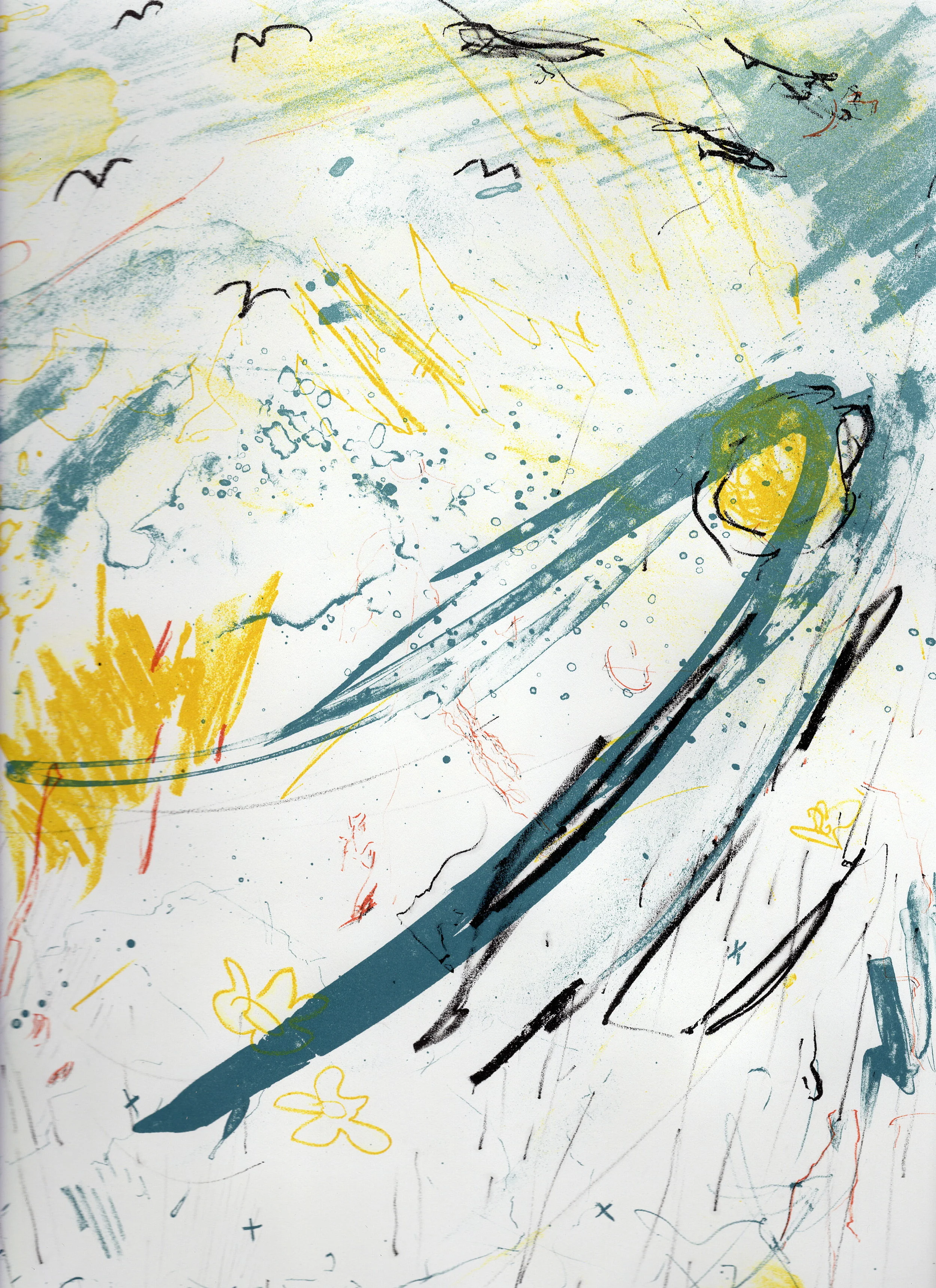 One of the 8+ scans I used to assemble the image of It's raining and the sun's out.