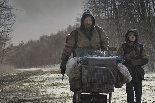 The novel was adapted into a 2009 motion picture starring Viggo Mortensen as the man and Kodi Smith-McPhee as the boy. (Photo © 2009 Dimension Films.)