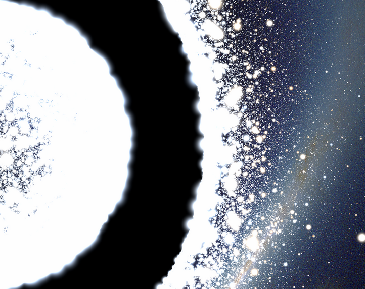 Wormhole - bird's eye view - artists impression of a wormhole as viewed by a free falling observer, Alain, July 2006