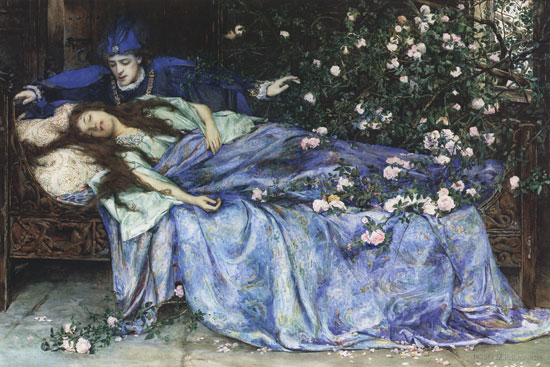 Henry Meynell Rheam's Sleeping Beauty, 1899. WikiCommons