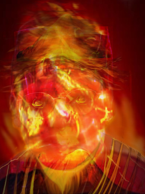The man on fire in Invasion of the Tearling is Rowland Finn. Here we see Vidya, meaning True Knowledge , the personification of God. Shared at Wiki Commons for the progression of Humanity by Ne0Freedom. License: Kopimi.
