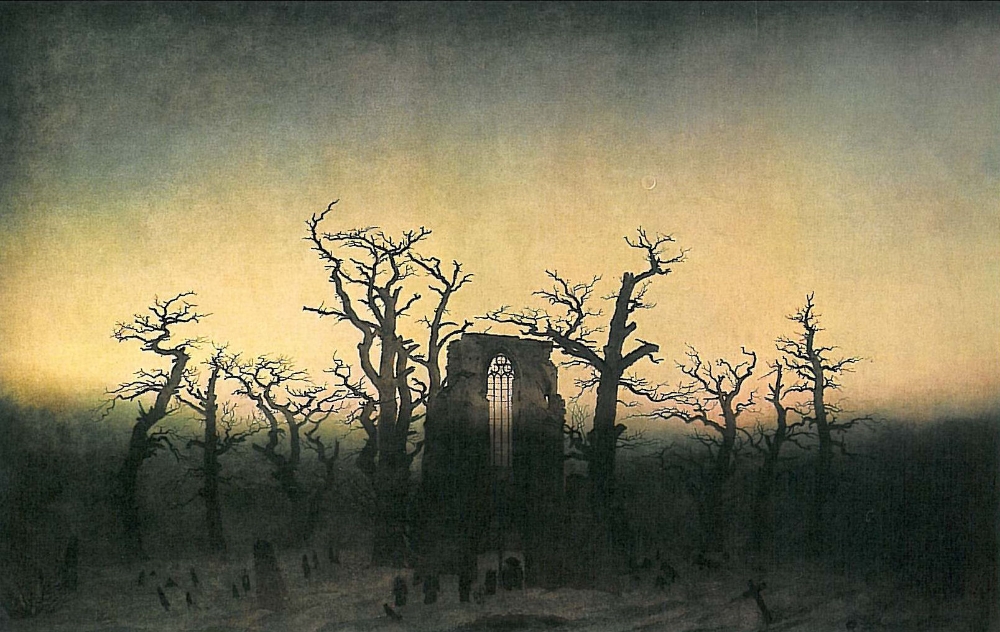 Caspar David Friedrich, Abtei im Eichwald (The Abbey in the Oakwood) , 1809-1810.