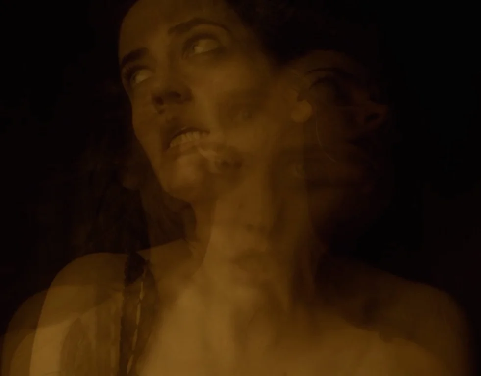 Mid-coitus with Dorian Gray, the Devil calls to Vanessa Ives and awakens her inner evil.