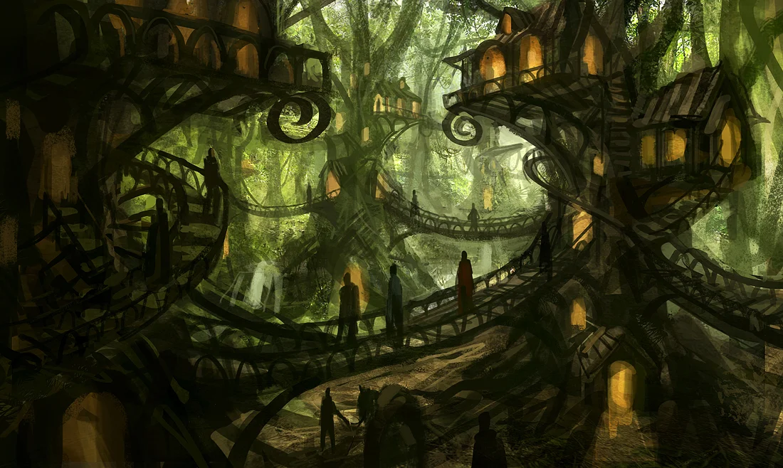 Tree Village by eddie-mendoza on Deviant Art