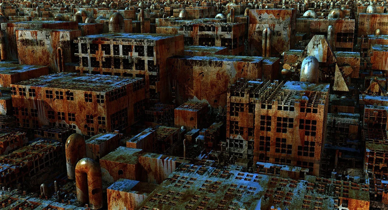 The Company and the city: “The Company had come to the city unbidden, when the city was already failing and had no defenses against the intruder. For a time, the Company must have seemed a savior to the city and its people. For a time, the prospect of jobs alone must have been enough.” — Jeff VanderMeer, Borne