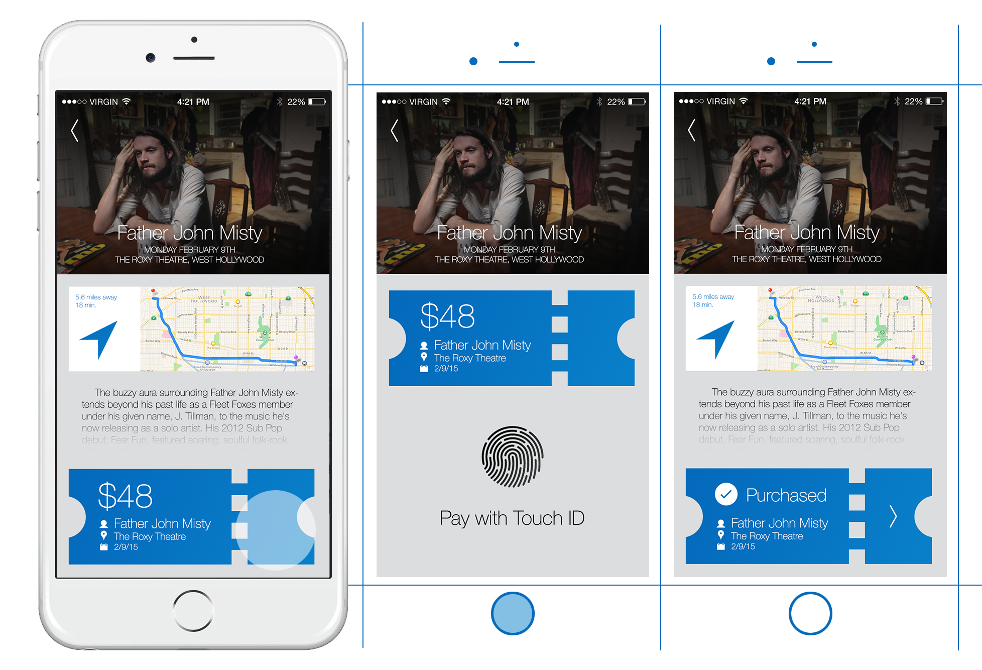Accessing Purchased Tickets The "My Shazam" section of the app, accessible from the bottom of the screen before song identification, now includes a tab for tickets. Here, the user has easy access to all purchased tickets from an interface already available within Shazam.