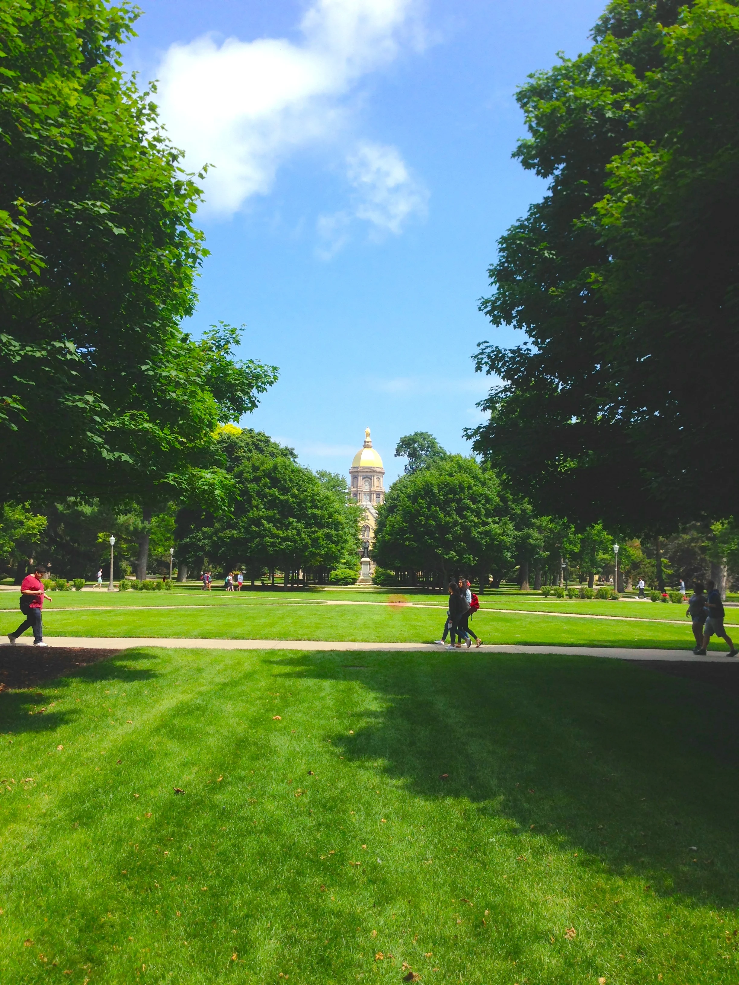 "God Quad" at Notre Dame
