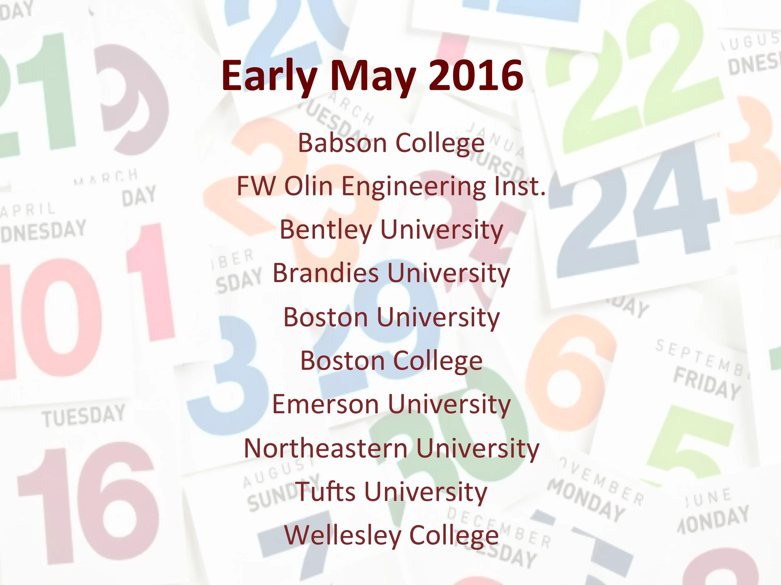 Road Trip: May 2016 Boston