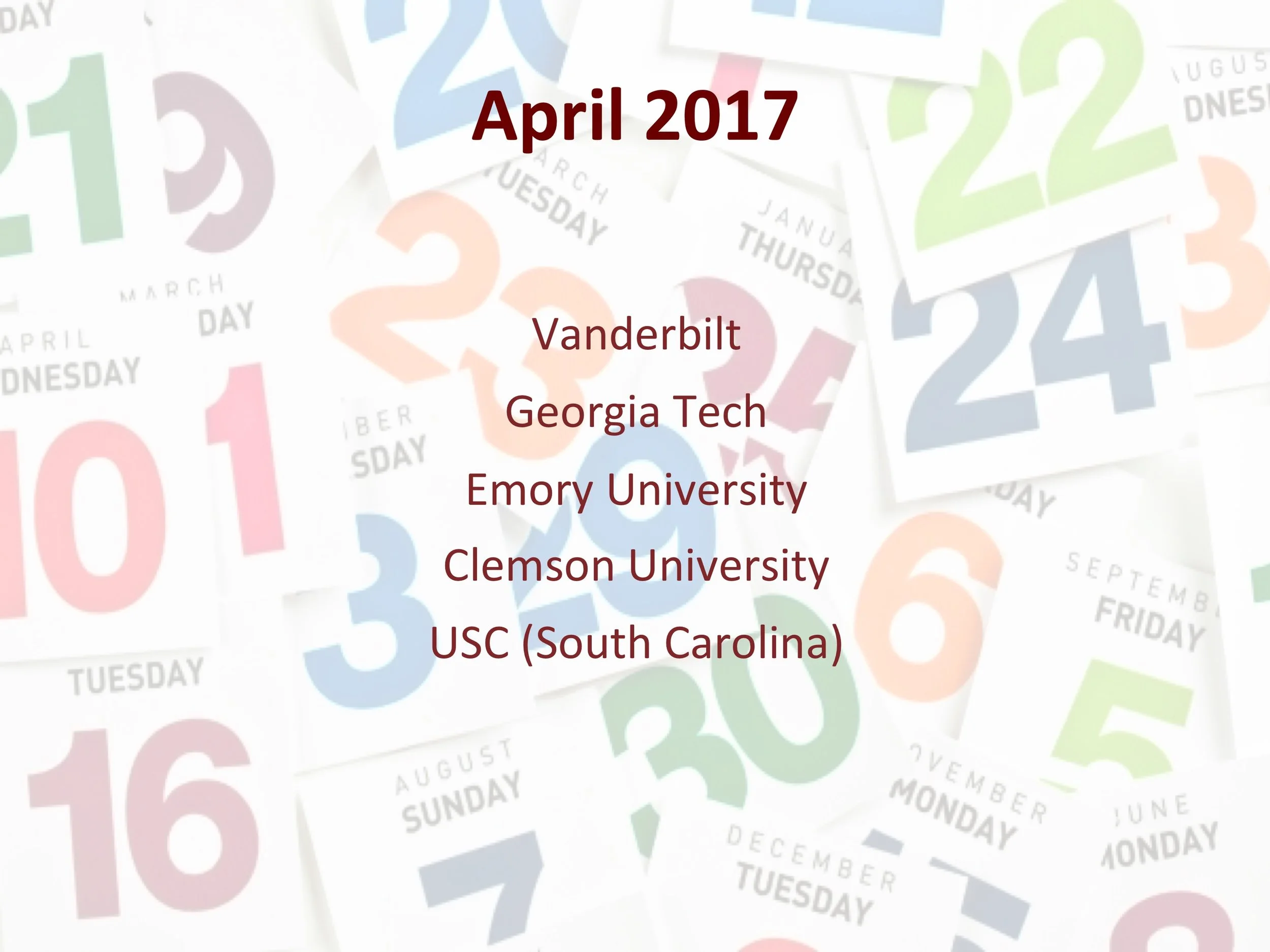 Road Trip April 2017