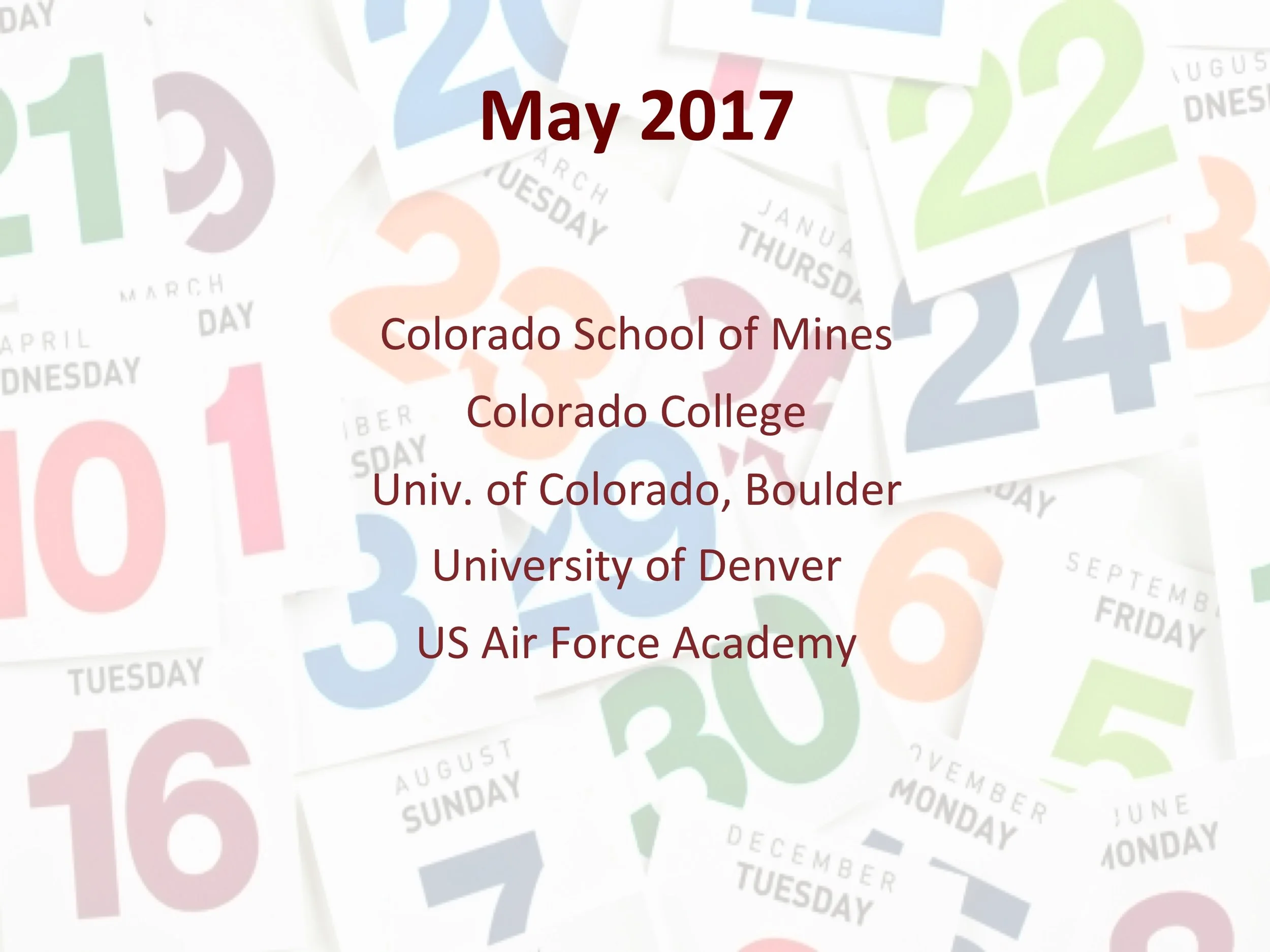 Road Trip May 2017