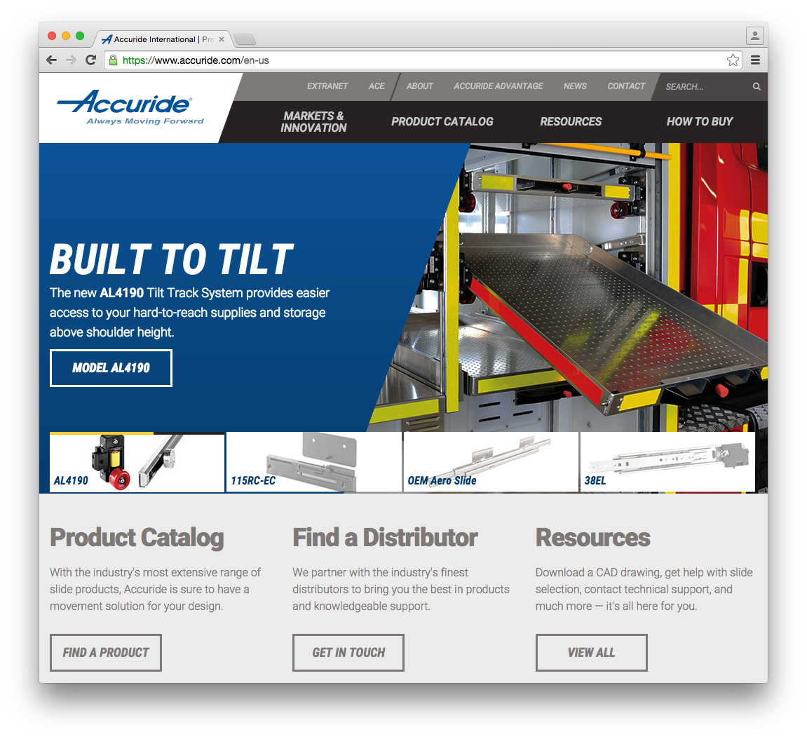 Accuride.com Homepage
