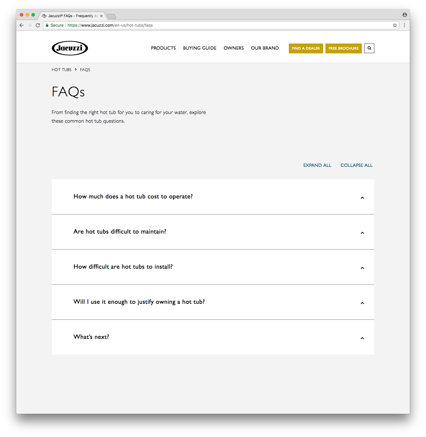 FAQ Accordion