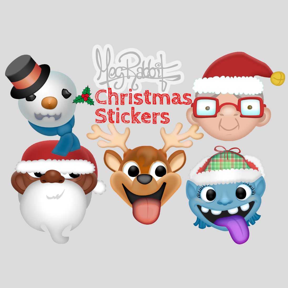 Vector Christmas Stickers