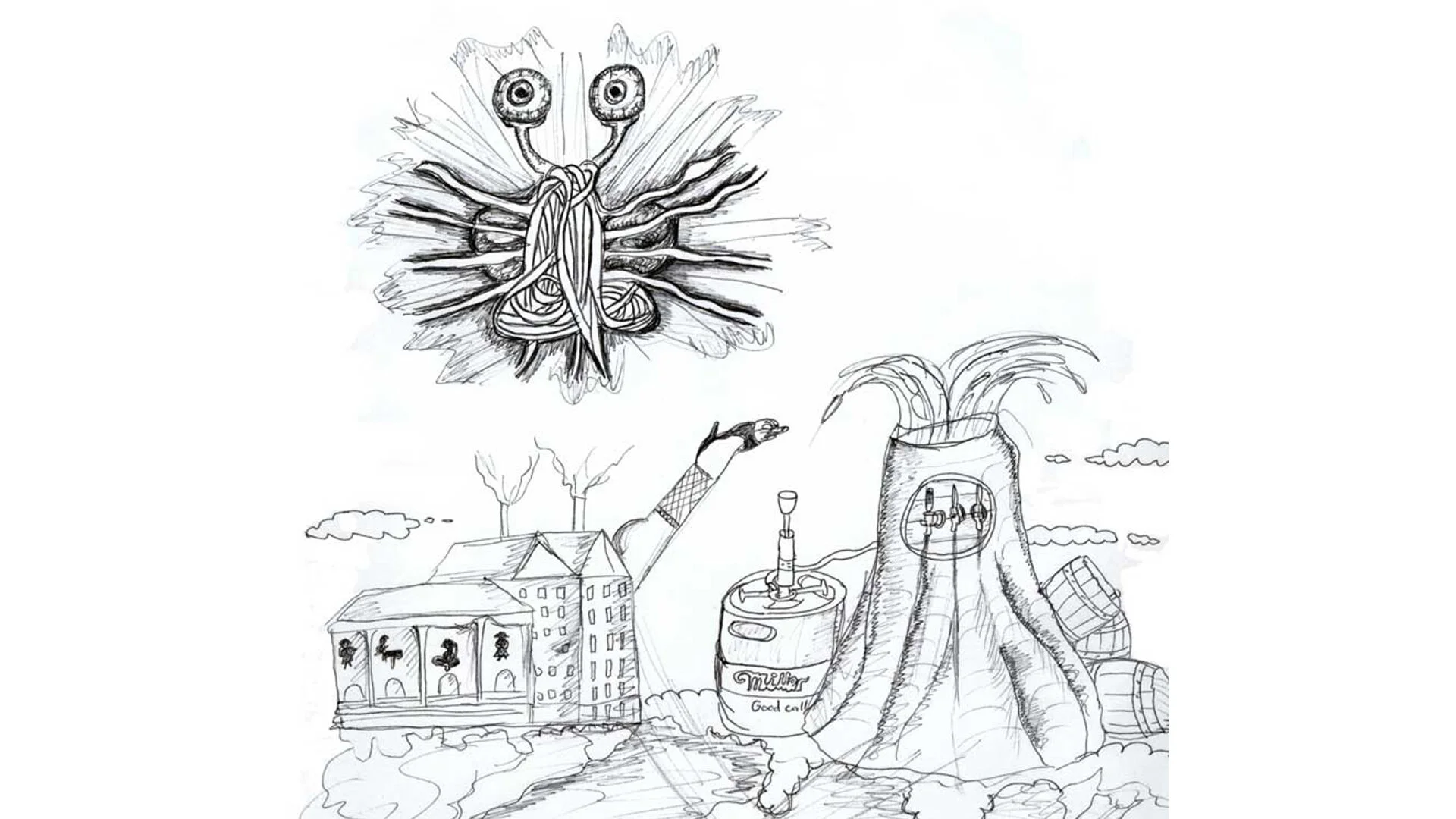 73: Pastafarian heaven is full of beer volcanos and stripper factories: https://www.youtube.com/watch?v=CqPw_kZRtj4