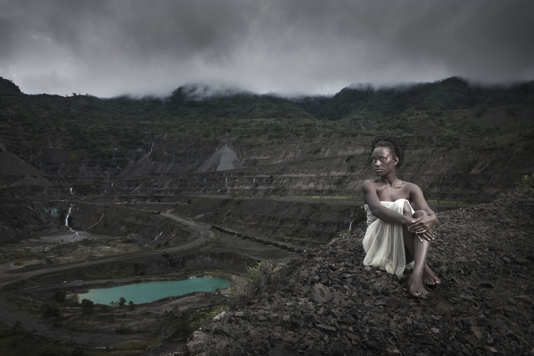  Sami and the Panguna mine [triptych 3], Blood Generation series, 2009, edition of 10 