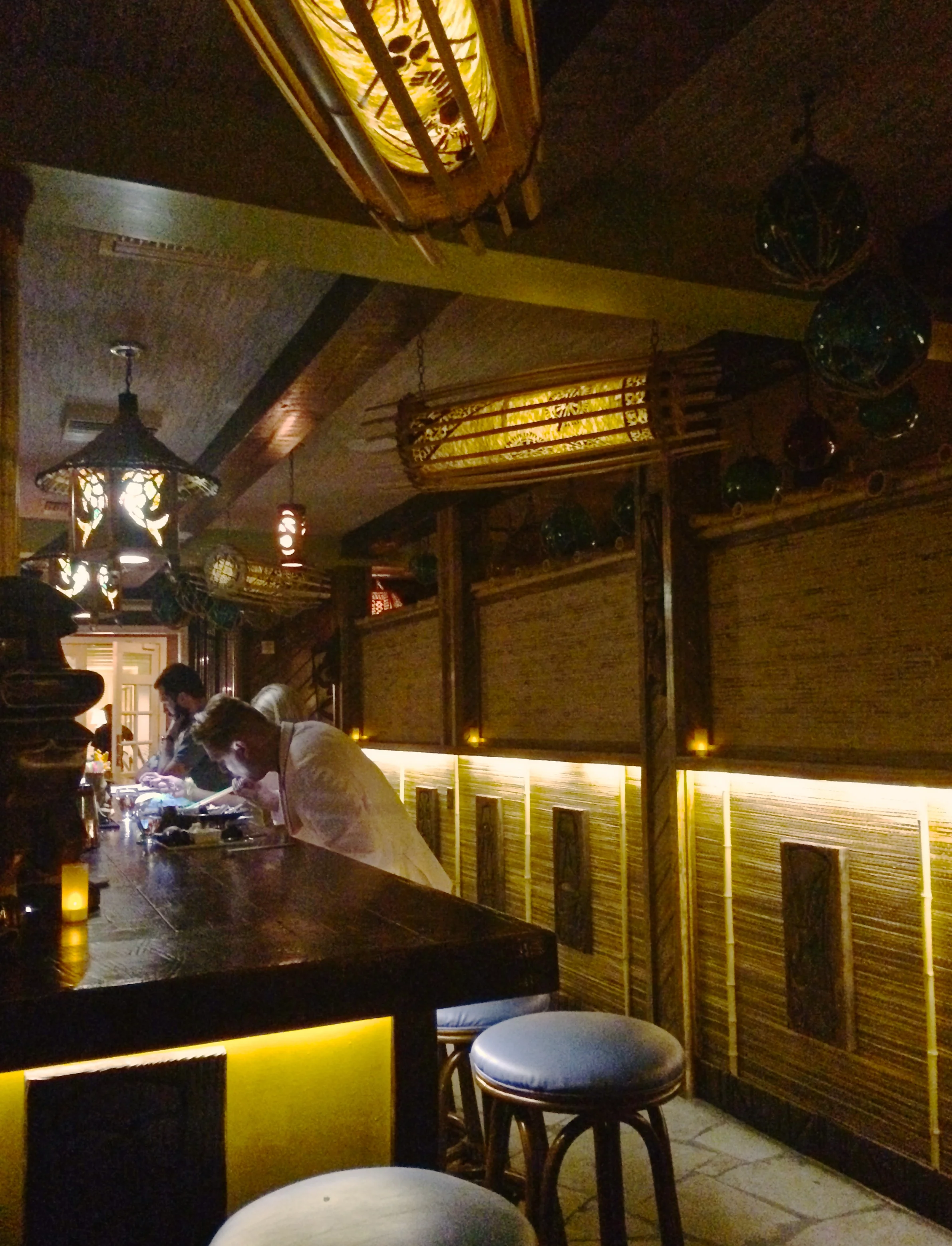 the view of the bar from where we were sitting