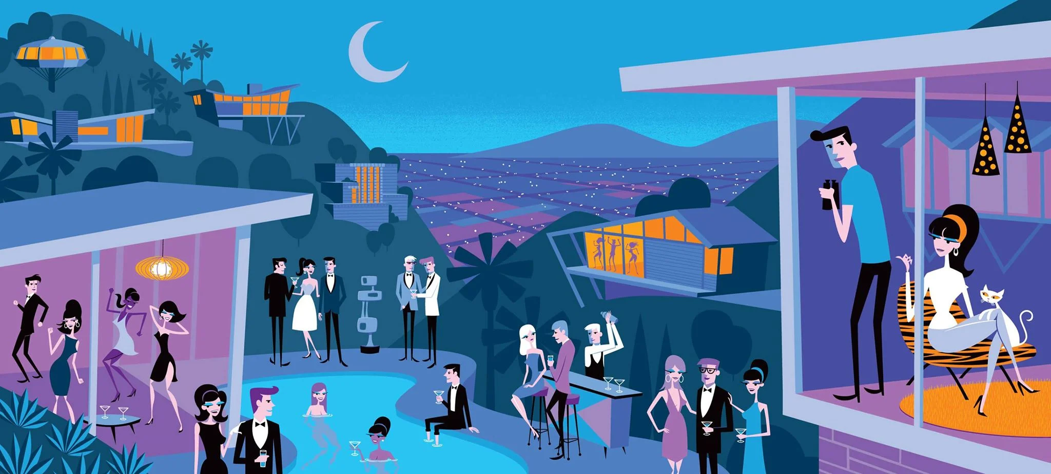 Art by Josh Agle AKA Shag. Image via Shag: The Store . 