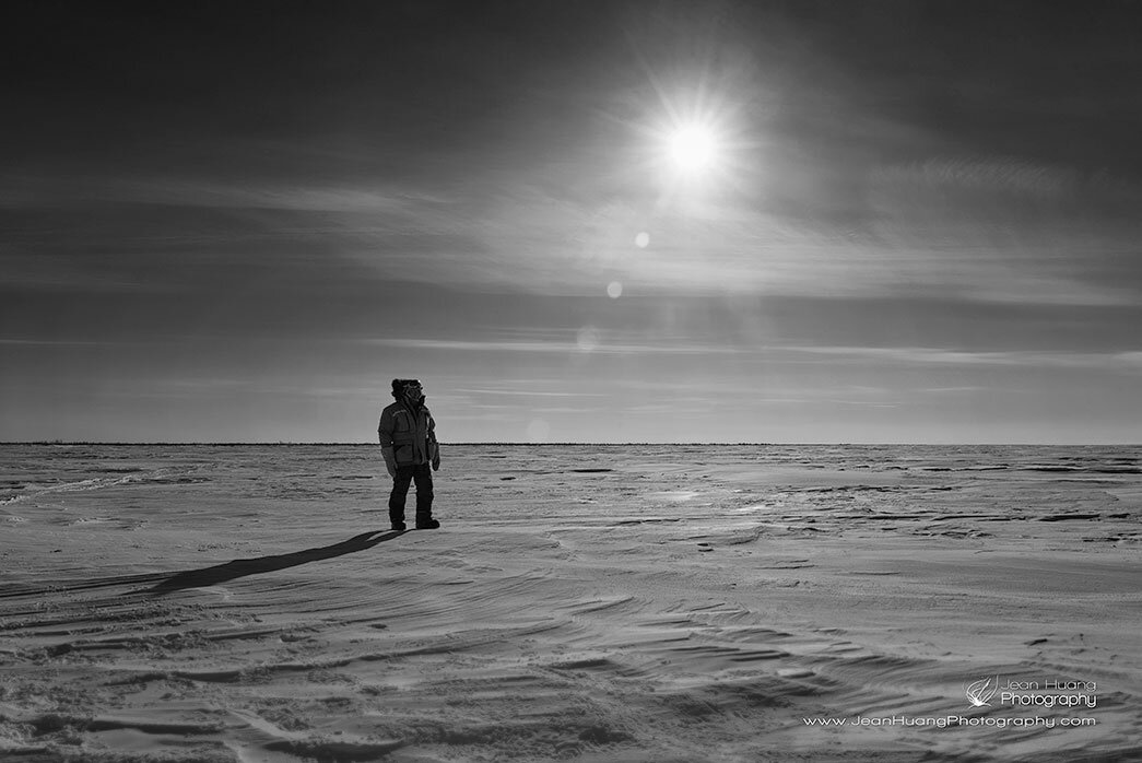 Butch Saunders on Moon-Like Frozen Land -  ©Jean Huang Photography