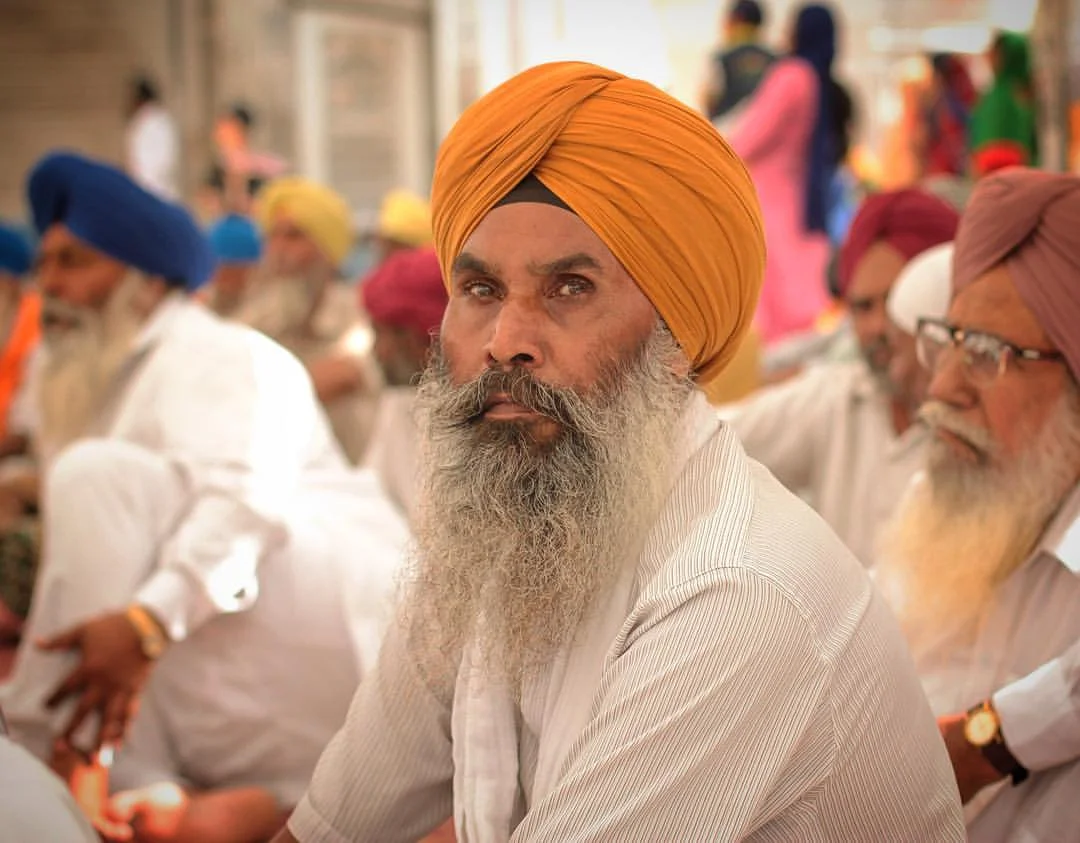 And then it happened. That moment. When, we both gazed into each other's beards. — at Golden Temple (Shri Darbar Sahib), Amritsar .